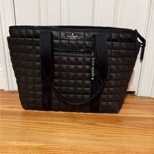 Kate Spade Black Quilted Tote